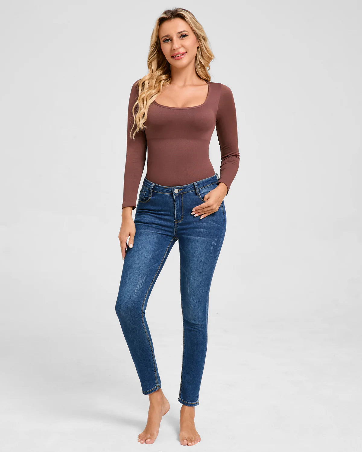 Long Sleeve Shapewear Bodysuit
