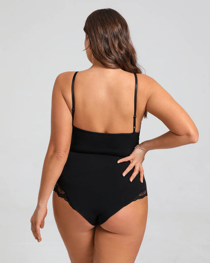 Half Laced Shapewear Bodysuit