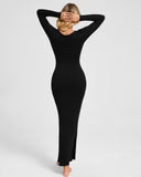 Long Sleeve Maxi Shapewear Dress